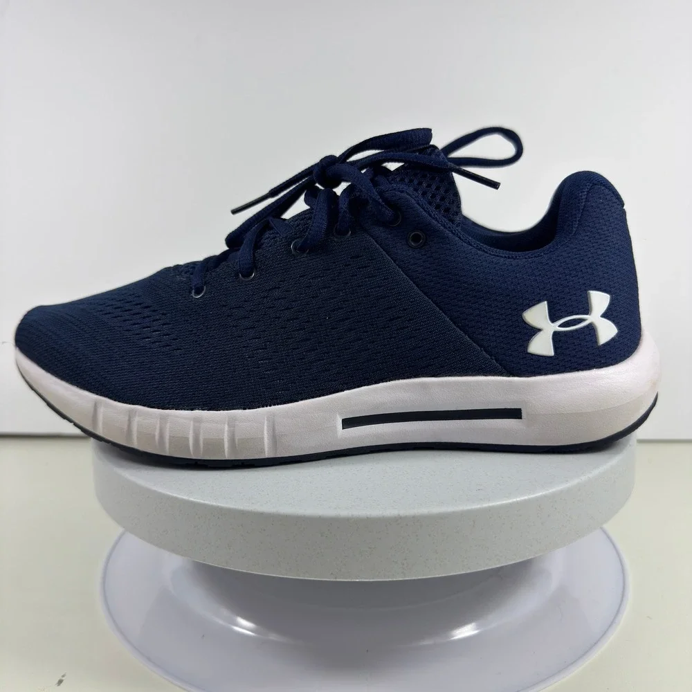 Under Armour Running‎ Shoes Men 7.5 Navy Blue Mesh Lightweight Comfort